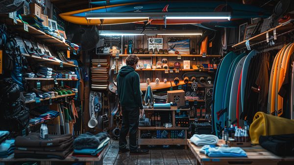 Trouver l'équipement idéal dans votre surfshop